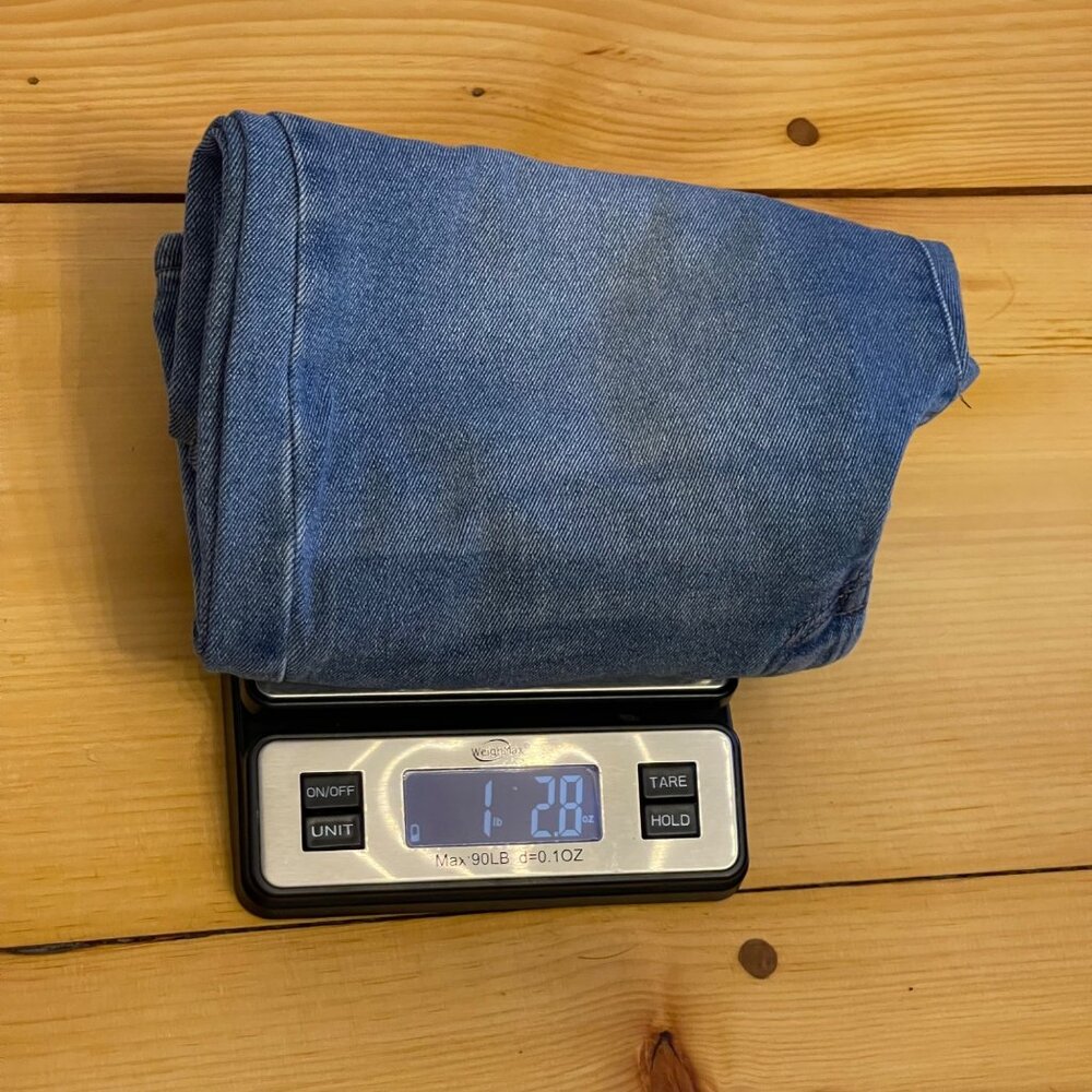High-Waisted Womens Blue Denim Jeans By BBJ Los Angeles Sz 3/26 Button Fly & Bac - Picture 10 of 10